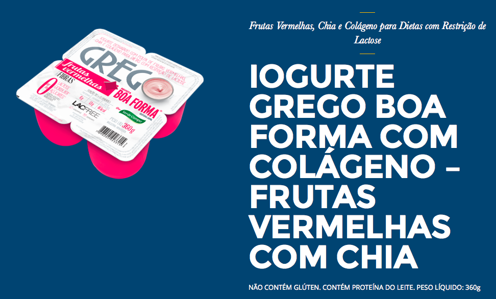 Informação Nutricional do Iogurte Grego Boa Forma chris castro 3